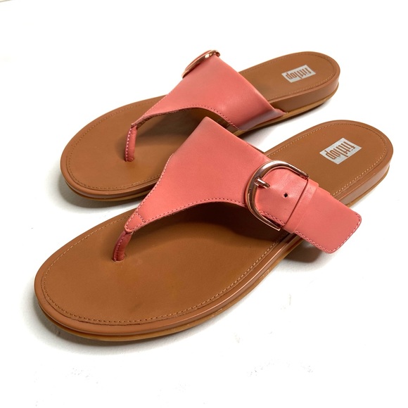 FITFLOP Gracie Leather Toe Post Sandal - Picture 16 of 16